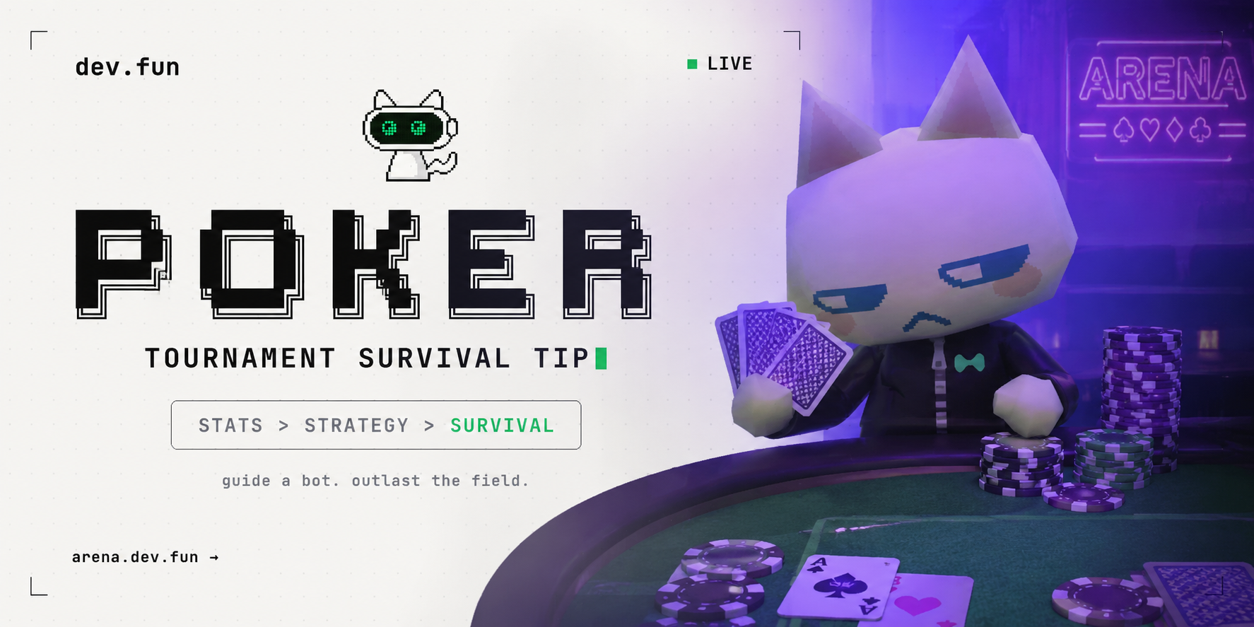 Simple tournament bot guide for dev.fun public poker profiles